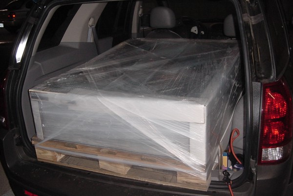 Here's what 500 posters look like bottoming out the suspension in the back of your SUV