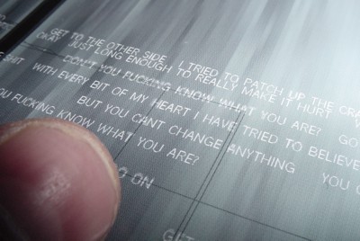 Another close-up next to my horribly manicured thumb